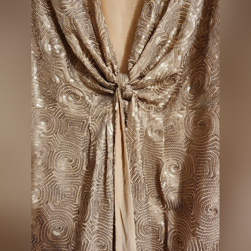 Free People Sequin Champagne Mini Dress, Size 2, Worn Once - Picture 6 of 11